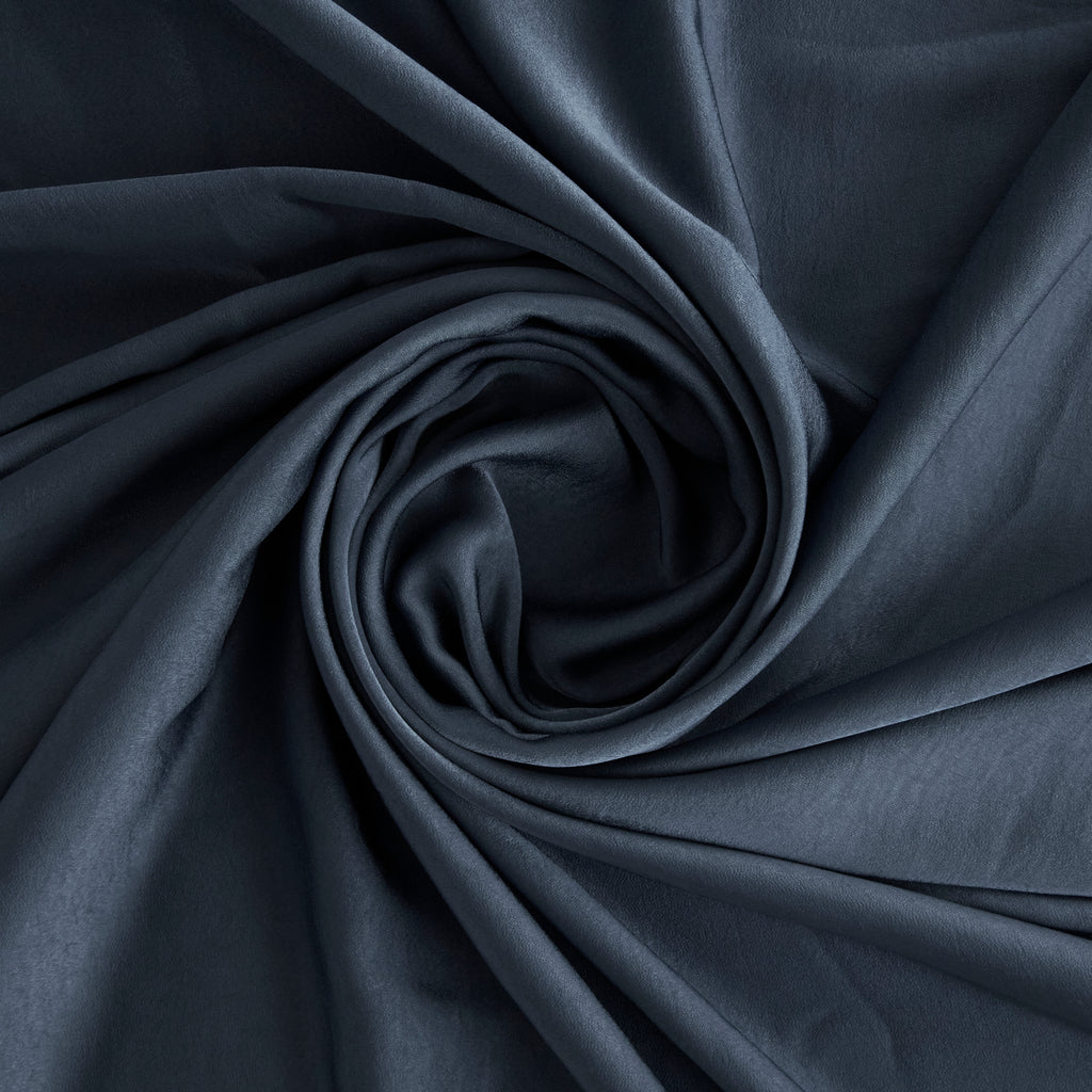 ISA TEXTURED SATIN TWILL  | 26611 ATLANTIC BLUE - Zelouf Fabrics