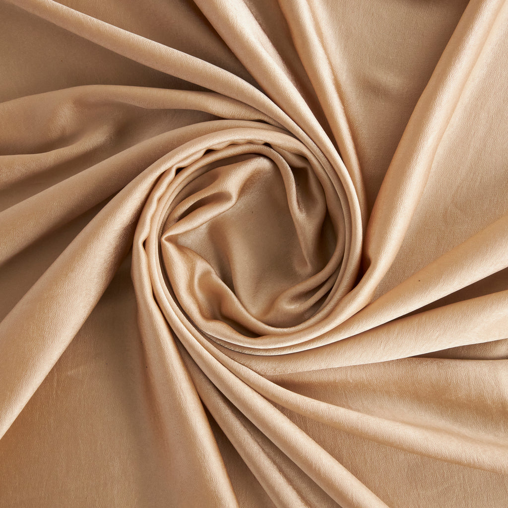 ISA TEXTURED SATIN TWILL  | 26611 FINE BEIGE - Zelouf Fabrics
