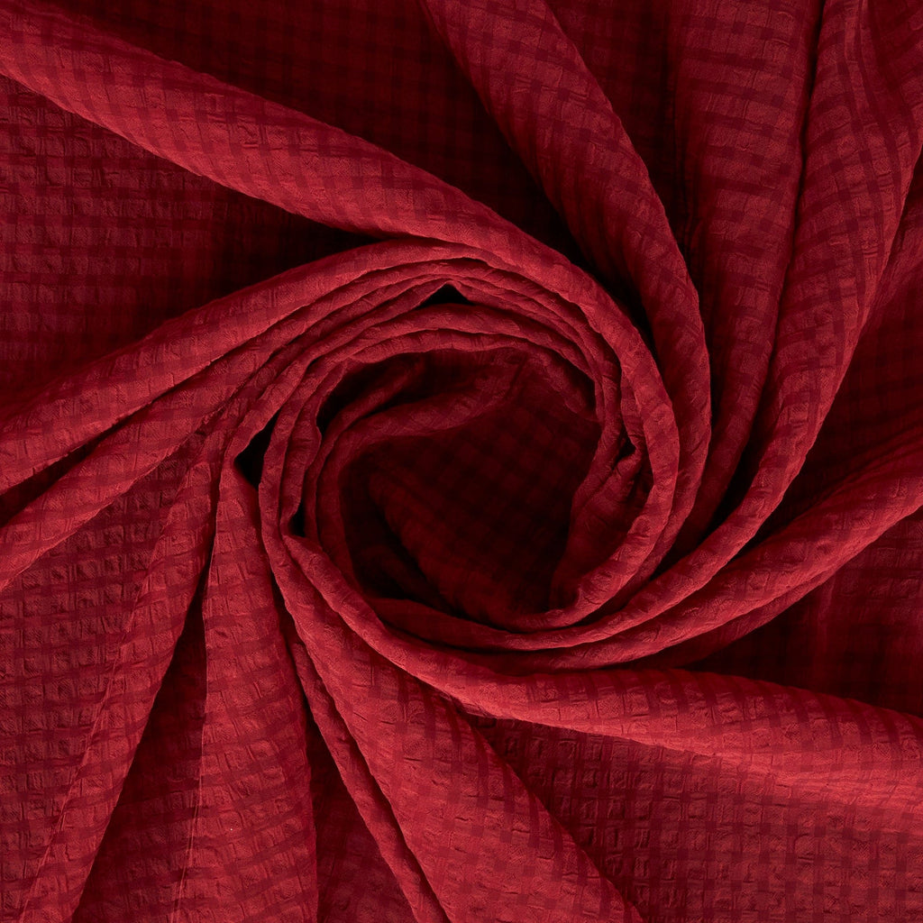 MONA PUCKERED CHECK CHIFFON  | 26612  - Zelouf Fabrics