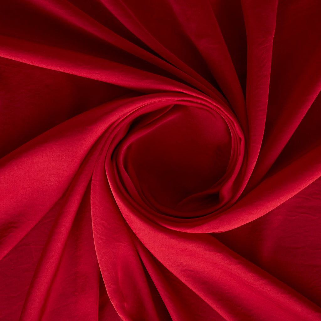 MARVELOUS RED | RUMPLE SATIN | D2040 - Zelouf Fabrics