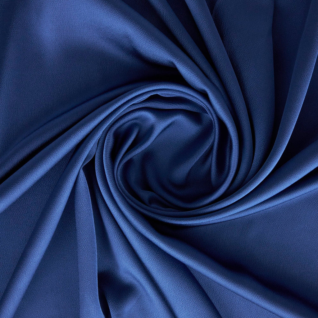 HAMMERED SATIN | 24146 MARVELOUS BLUE - Zelouf Fabrics