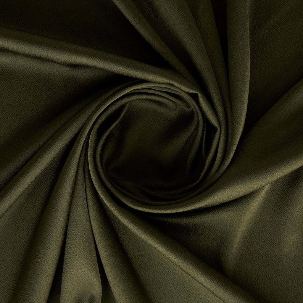 HAMMERED SATIN | 24146 FINE OLIVE - Zelouf Fabrics