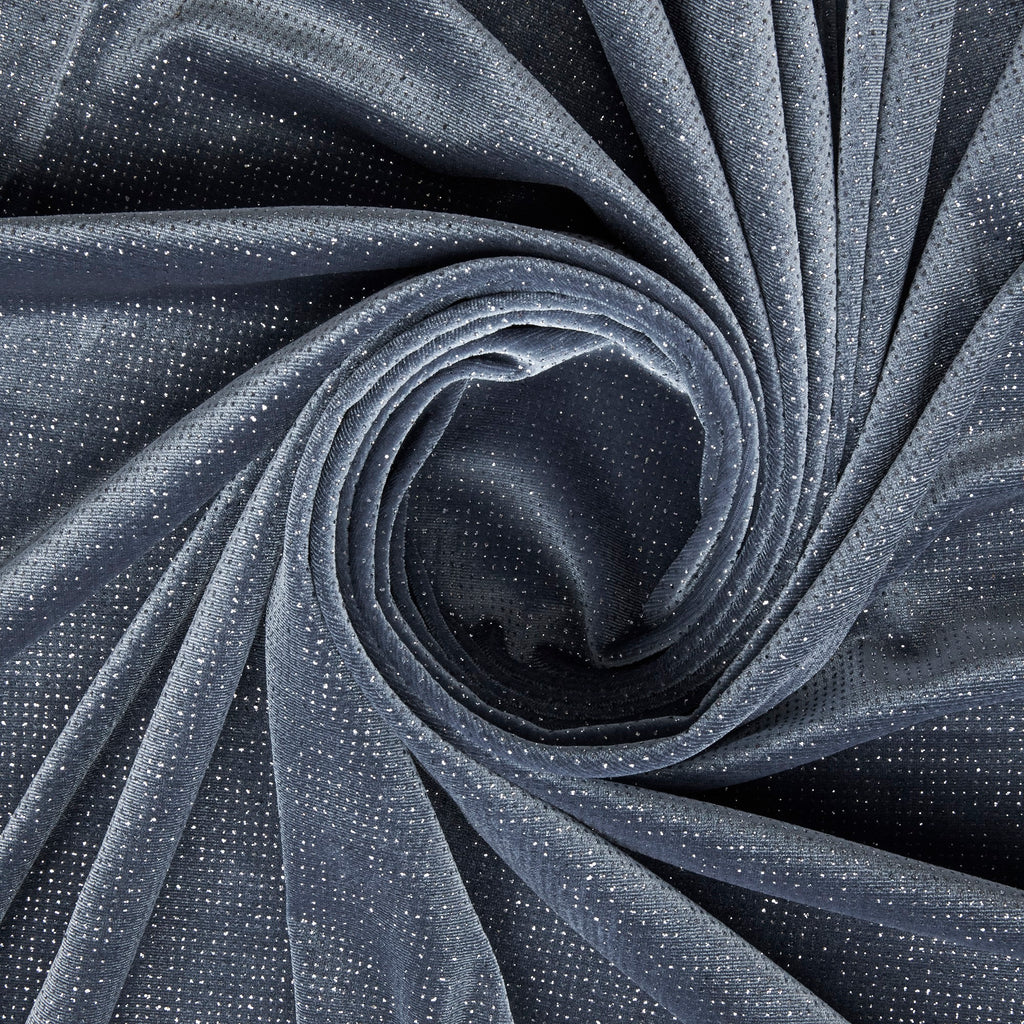 IRON/SILVER | MIKAYLA GLITTER VELVET | 26339-GLITTER - Zelouf Fabrics