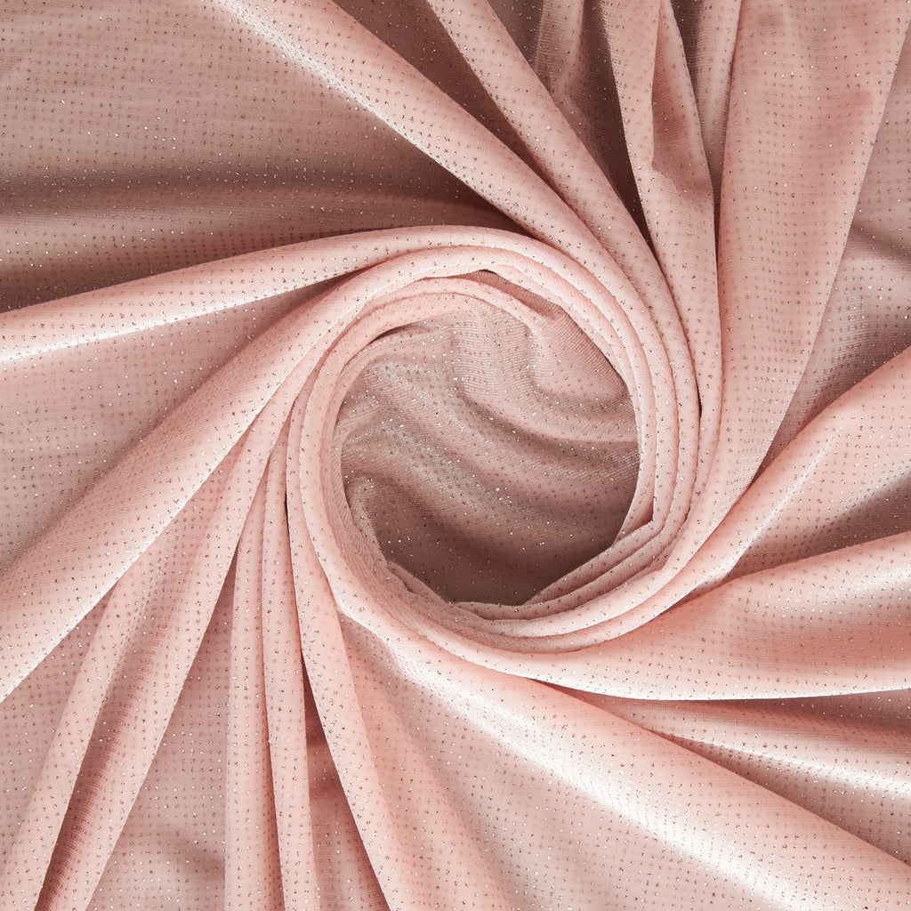 BLUSH/SAND | MIKAYLA GLITTER VELVET | 26339-GLITTER - Zelouf Fabrics