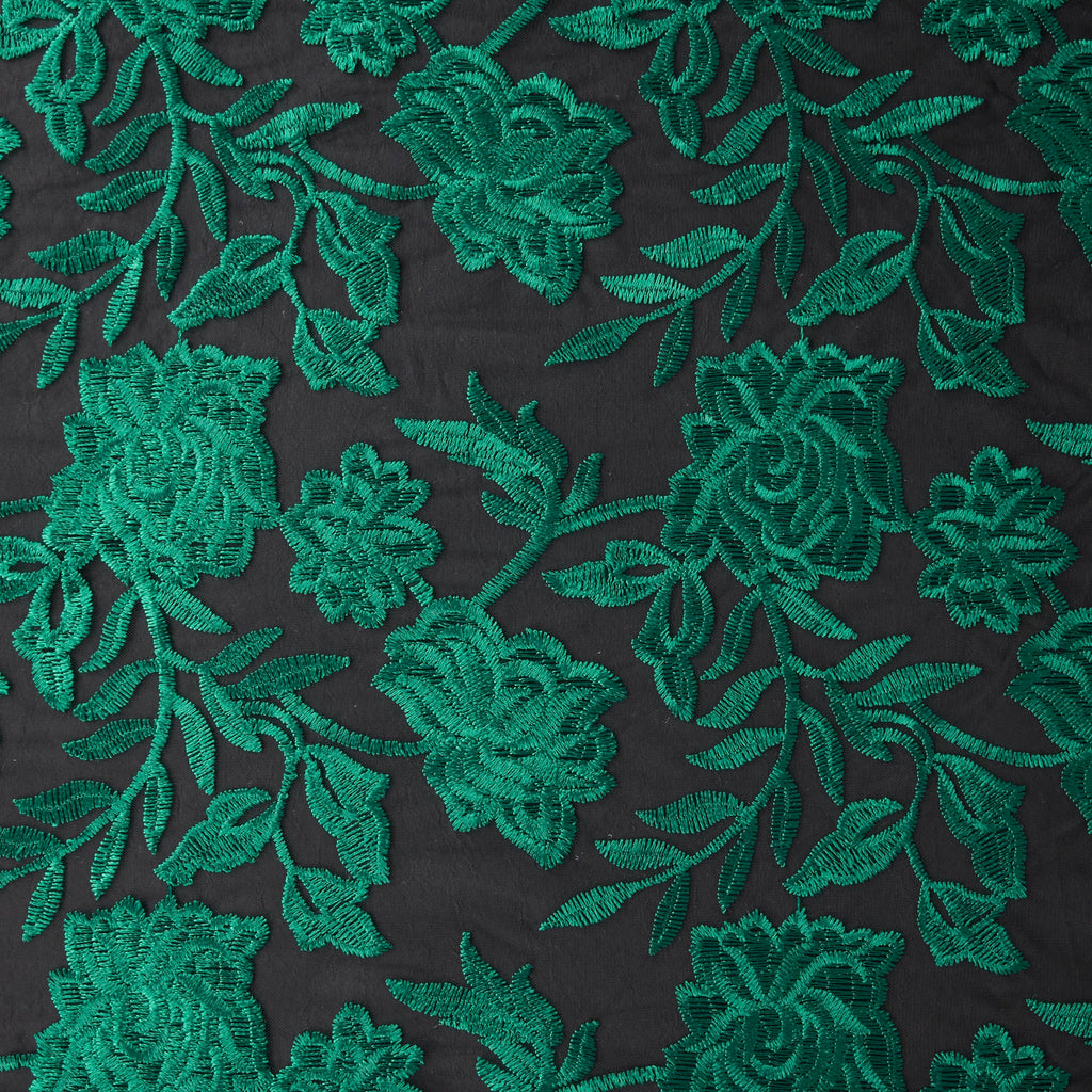 FLORAL EMBROIDERY MESH  | 26541  - Zelouf Fabrics