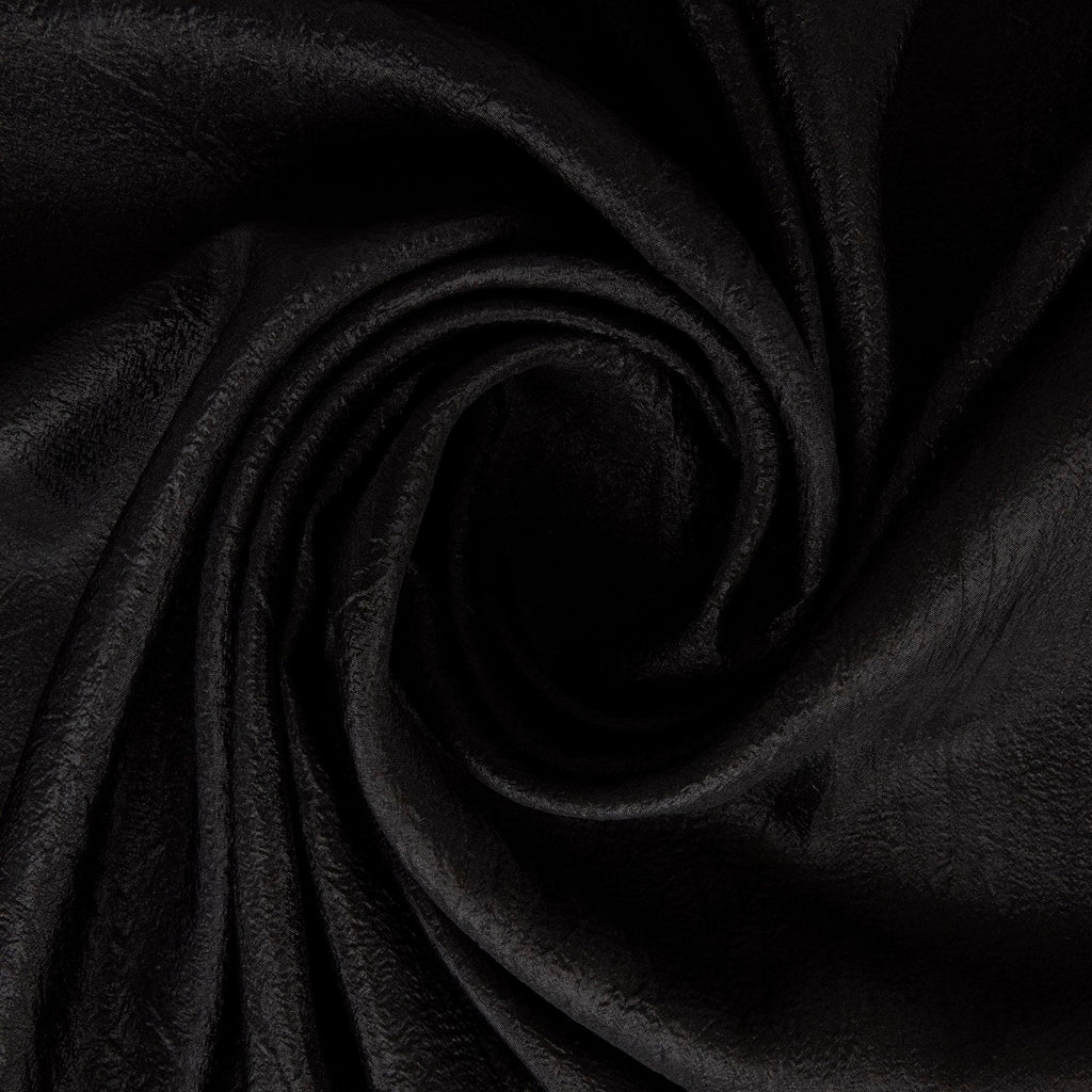 LAUNDRY HAMMERED ORGANZA  | 26931 BLACK - Zelouf Fabrics