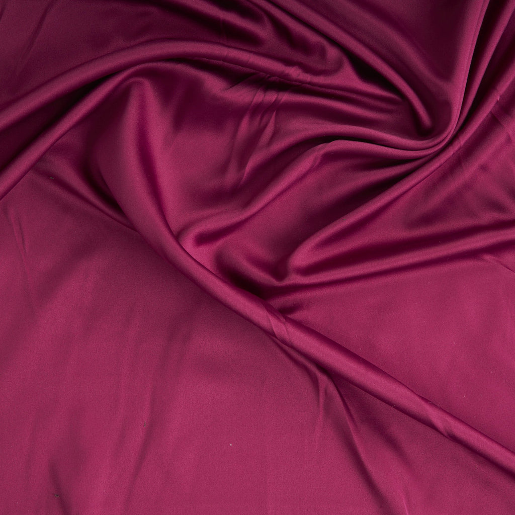 DULL STRETCH SATIN | 3404 EVE BURGUNDY - Zelouf Fabrics