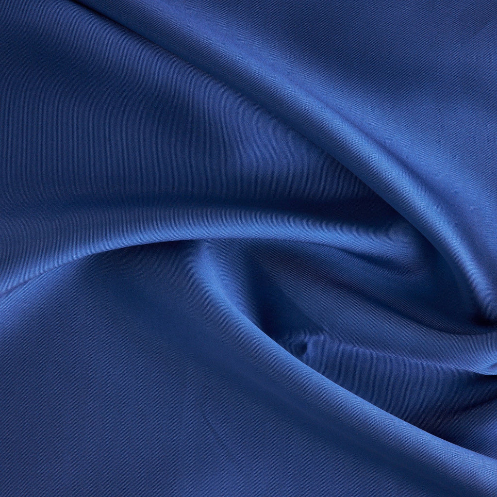 LUSCIOUS INDIGO | 23595-BLUE - LOUIE SATIN TWILL - Zelouf Fabrics