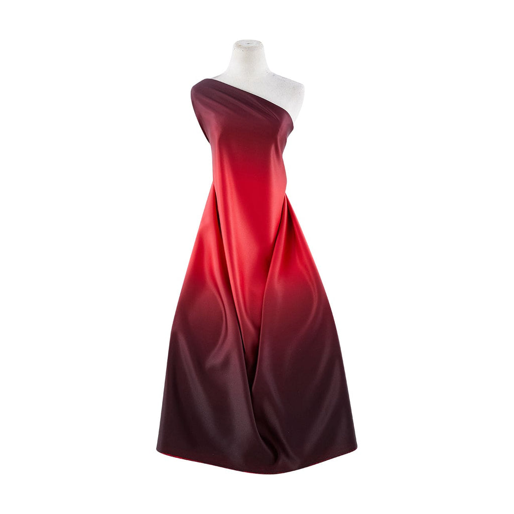 OMBRE BRIDAL SATIN | 037-OMBRE RED/BLACK - Zelouf Fabrics