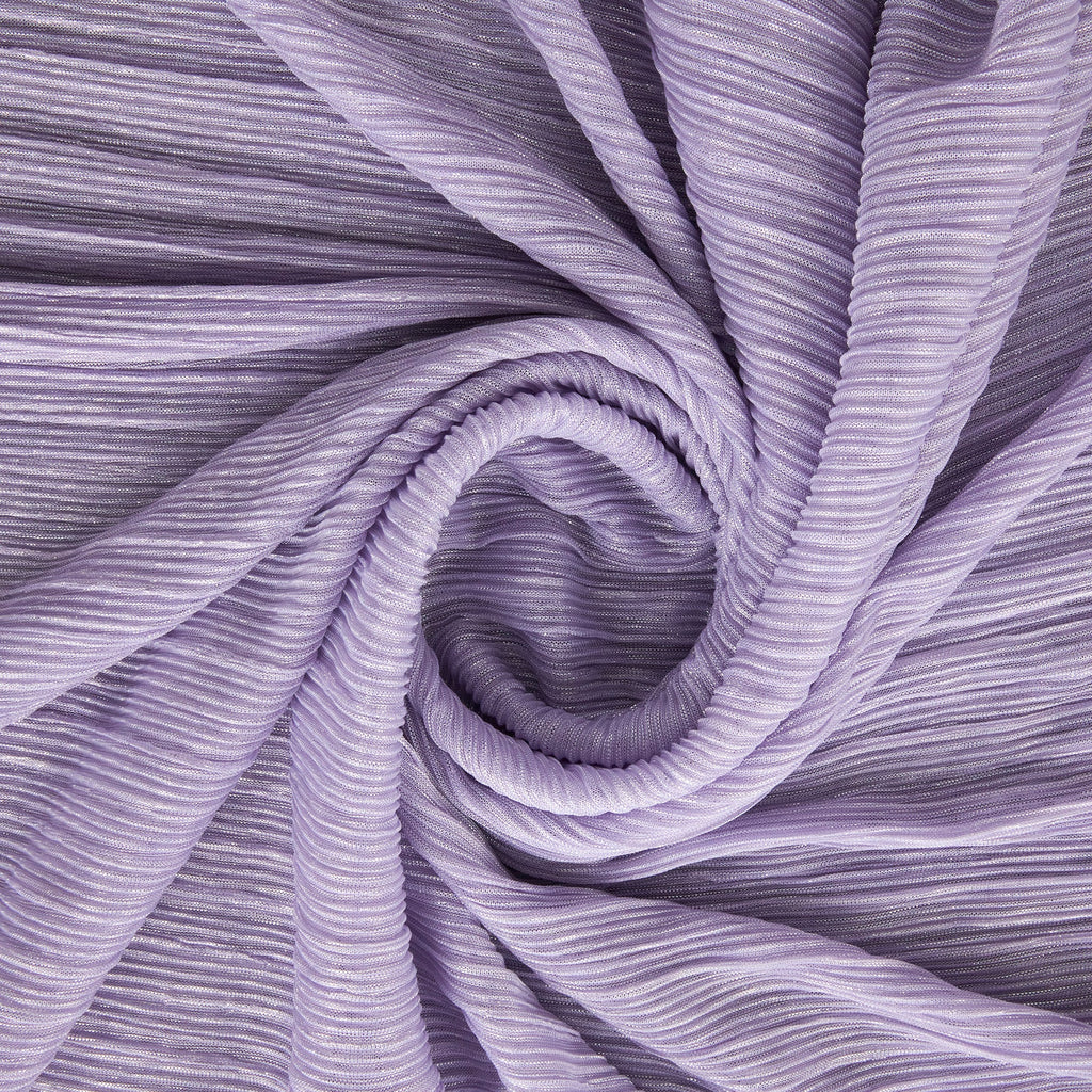 WISTERIA/SILVER | ABY LUREX CRINKLED MESH | 26018PLT - Zelouf Fabrics