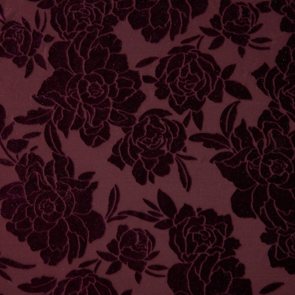 ROSE BURNOUT VELVET  | 26658  - Zelouf Fabrics