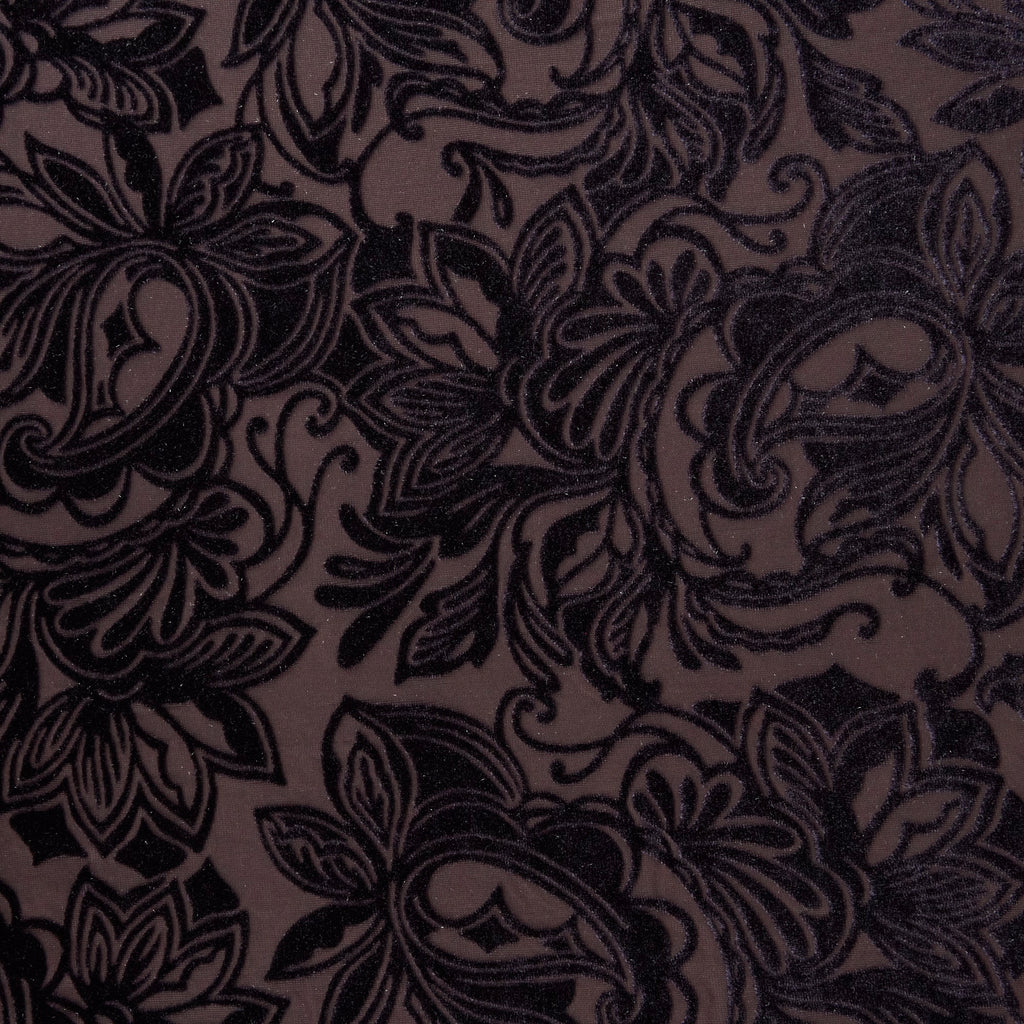 NOA PAISLEY BURNOUT VELVET  | 26663  - Zelouf Fabrics