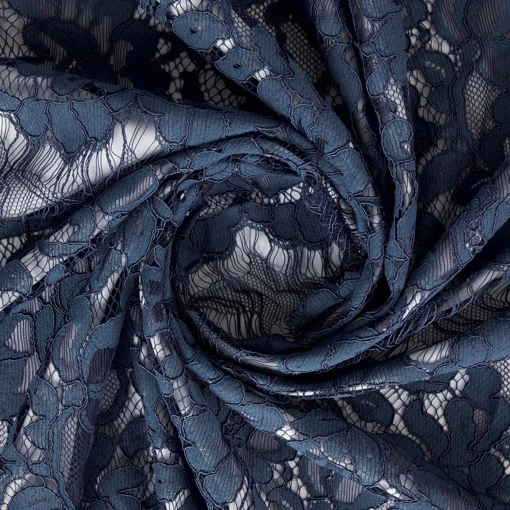 FINE SLATE/NAVY | SAINT CORDED LACE | 22715 - Zelouf Fabrics