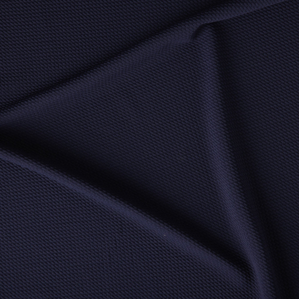 NAVY | 1833-BLUE - LUSH TEXTURED KNIT - Zelouf Fabrics