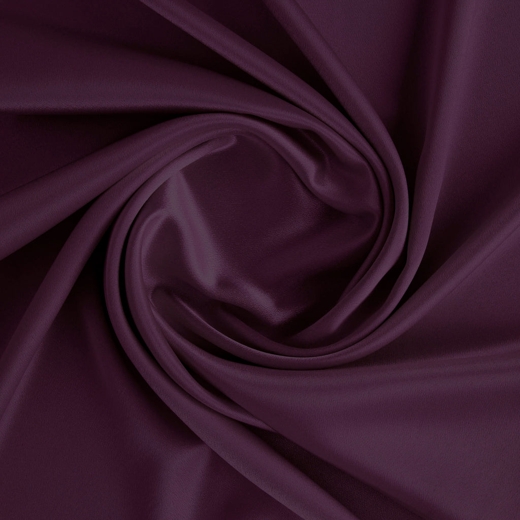 S EGGPLANT | 050 - CREPE BACK SATIN - Zelouf Fabrics