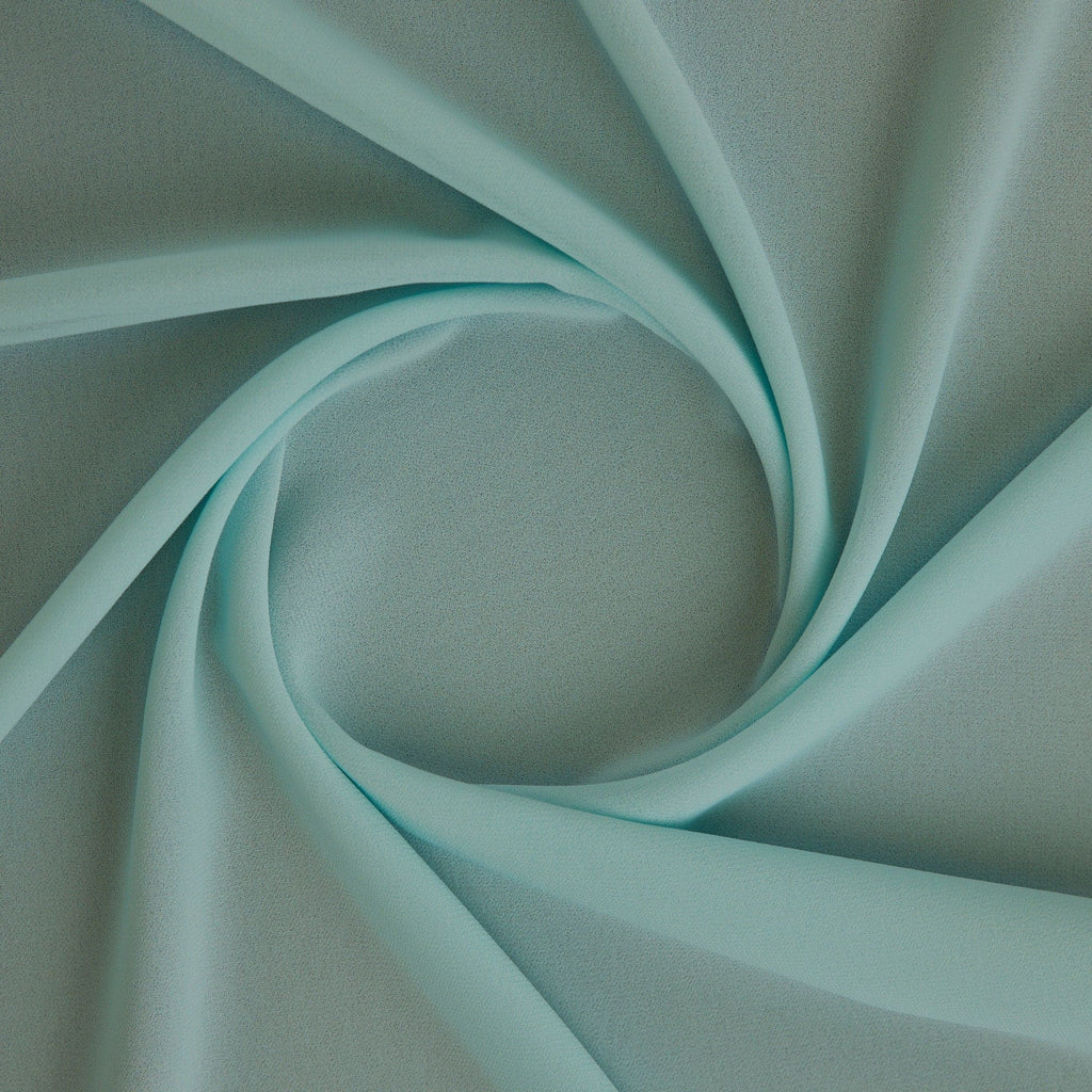 MINT SHELL | 1-PEBBLE CREPE GEORGETTE | 212 - Zelouf Fabric