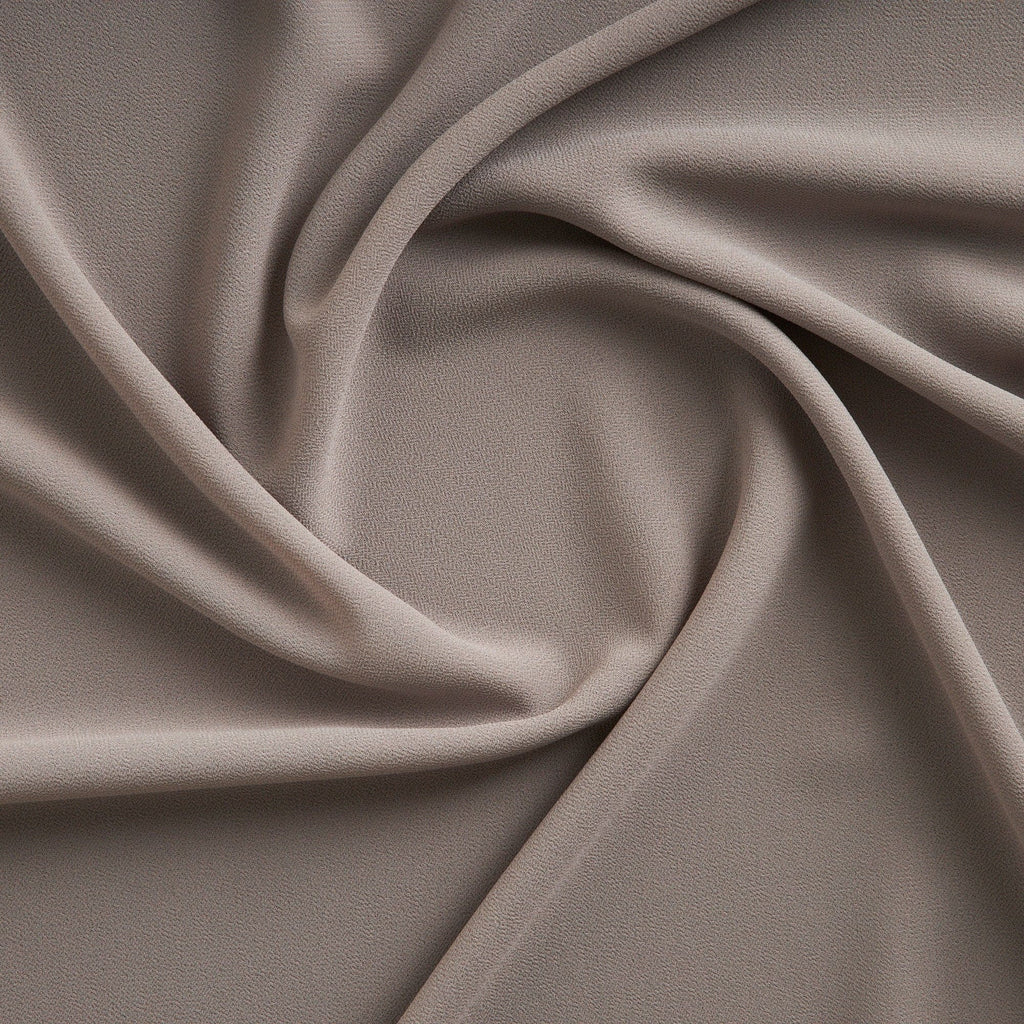 TAUPE DEW | 1-PEBBLE CREPE GEORGETTE | 212 - Zelouf Fabric