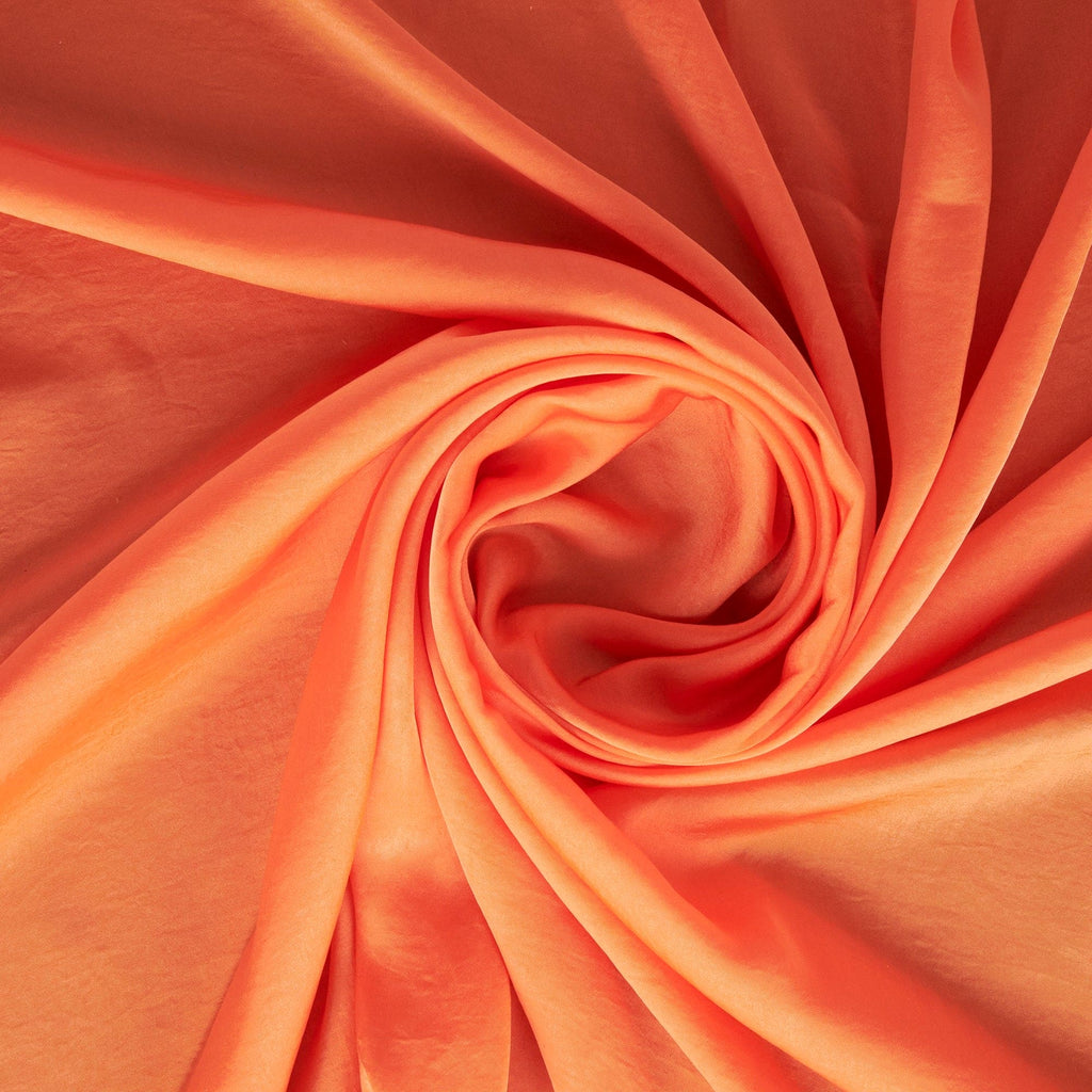 RUMPLE SATIN | D2040 VIBRANT MELON - Zelouf Fabrics