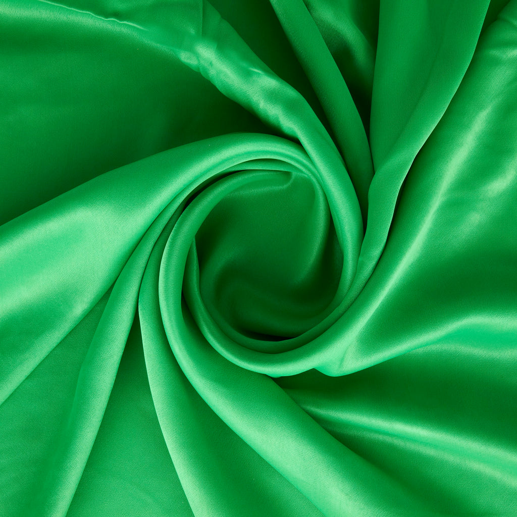 ALINA VISCOSE SATIN  | 26833 VIBRANT GREEN - Zelouf Fabrics
