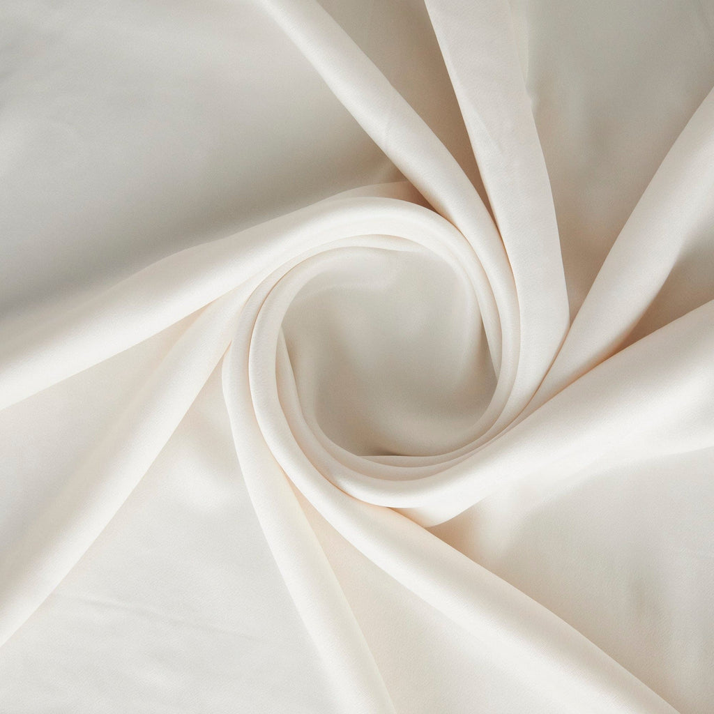 ALINA VISCOSE SATIN  | 26833 IVORY FLOWER - Zelouf Fabrics