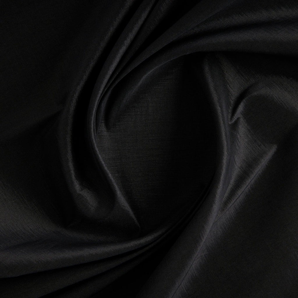 STRETCH TAFFETA | 6660 BLACK - Zelouf Fabrics