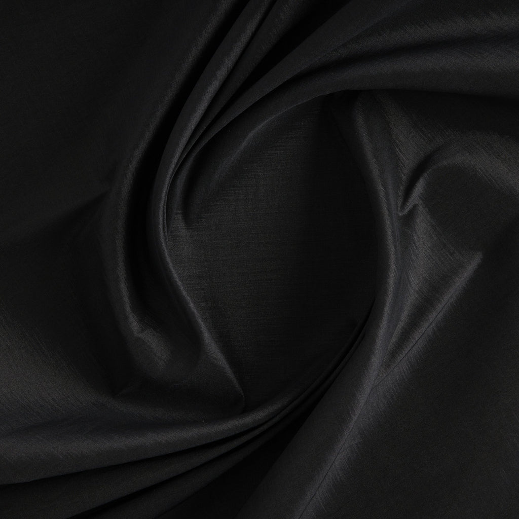 BLACK | 6660-BLACK - SOLID DANIELLA N/P STRETCH TAFFETA - Zelouf Fabric