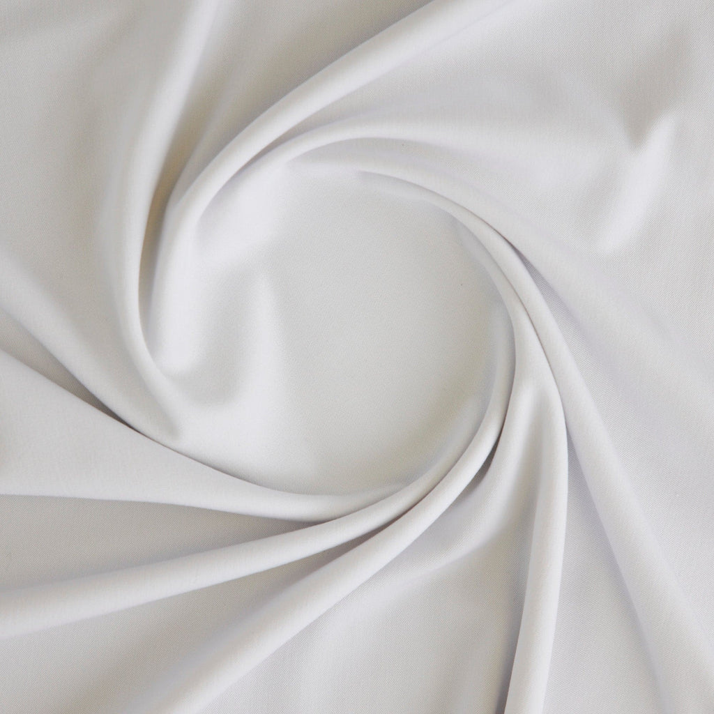 WHITE RAYON STRETCH KNIT | 887 WHITE - Zelouf Fabrics