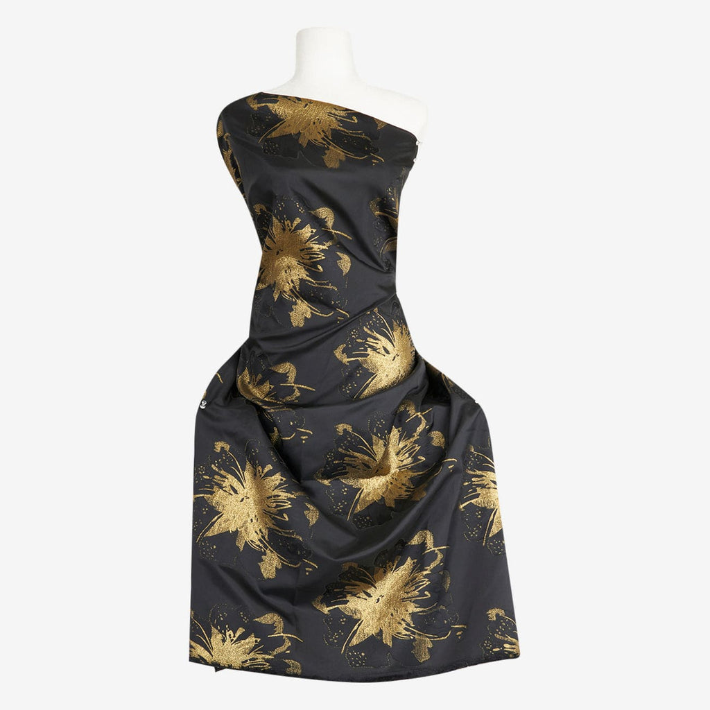 GINGER FLOWER LUREX JACQUARD  | 24415  - Zelouf Fabrics