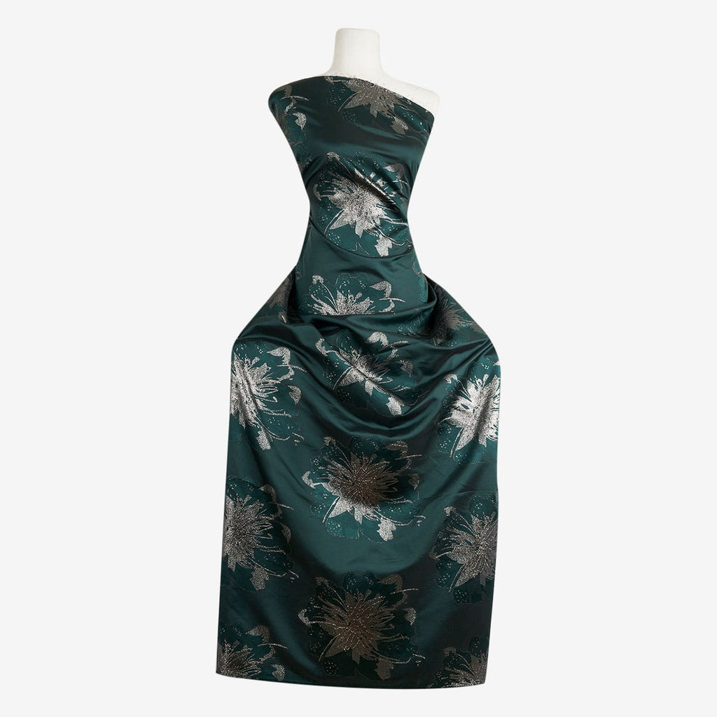 GINGER FLOWER LUREX JACQUARD  | 24415  - Zelouf Fabrics