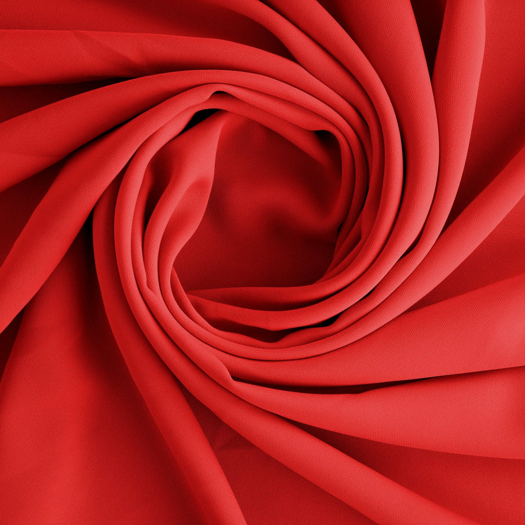 FIONA CREPE | 094 RED - Zelouf Fabrics