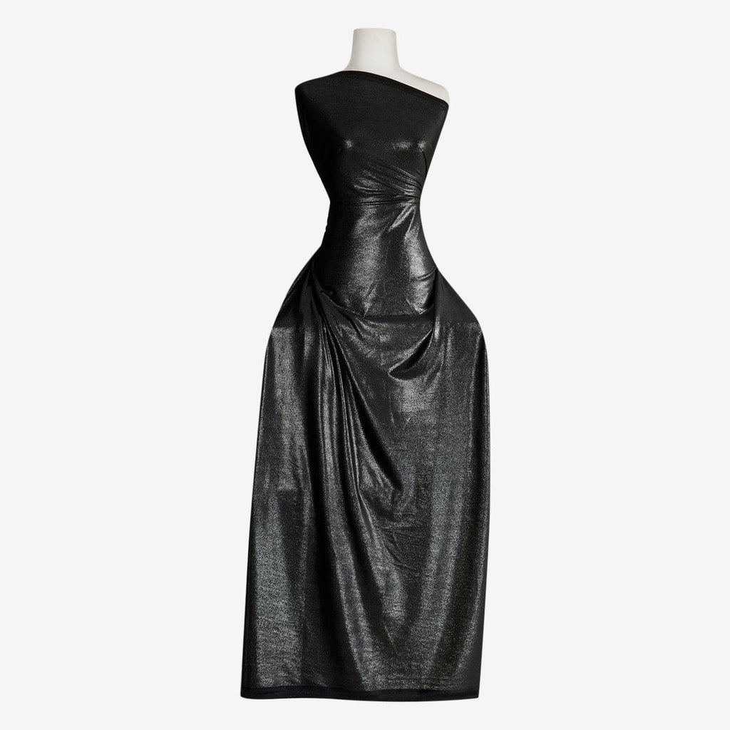 MYRA FOIL VELVET  | 26096 BLACK - Zelouf Fabrics