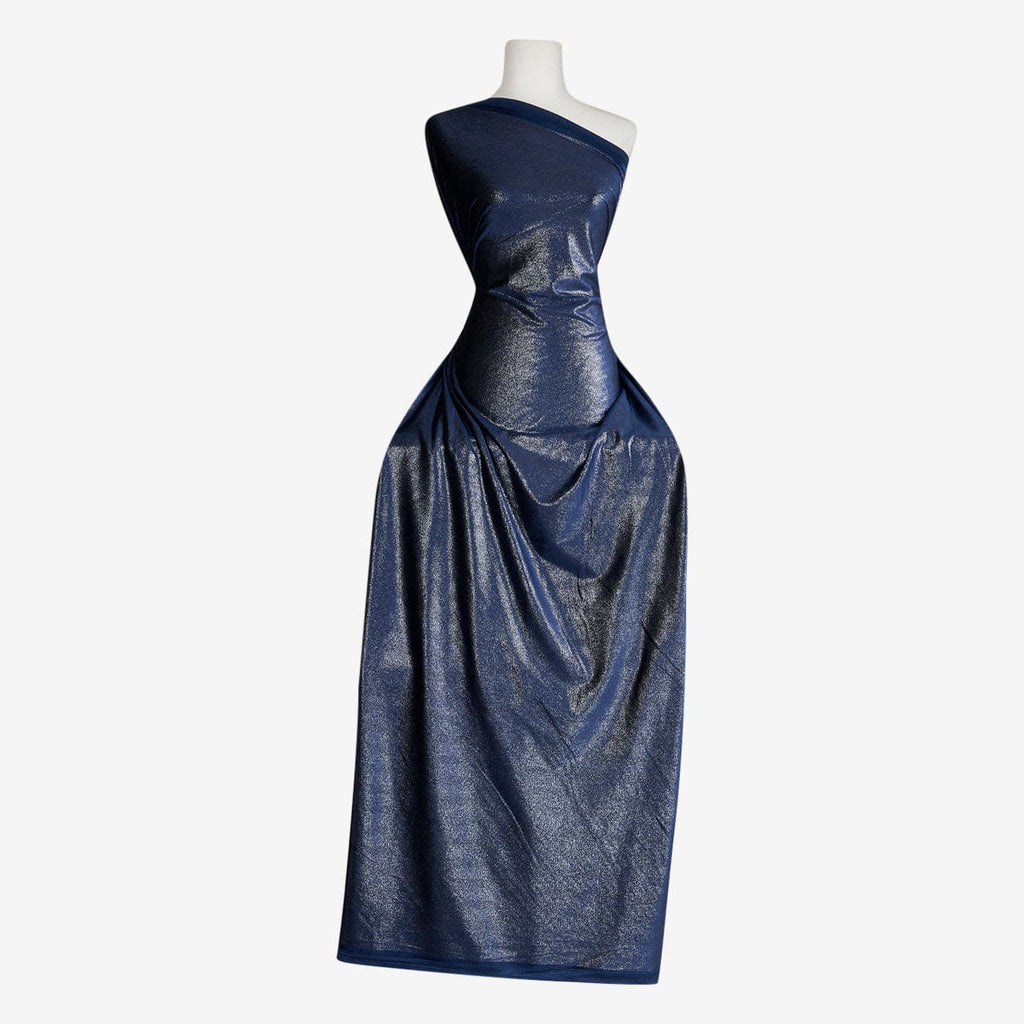 MYRA FOIL VELVET  | 26096 COBALT - Zelouf Fabrics