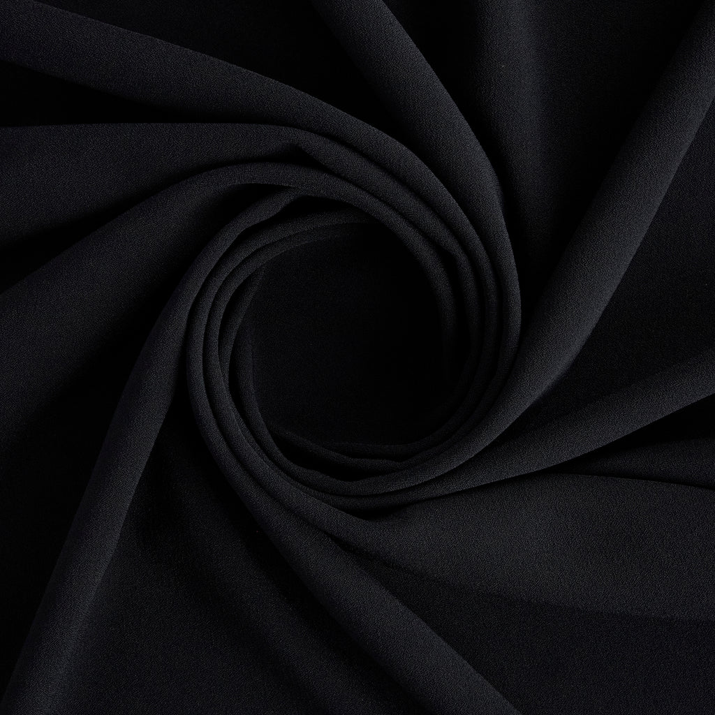 VANESSA FOUR WAY STRETCH CREPE  | 26602 BLACK - Zelouf Fabrics