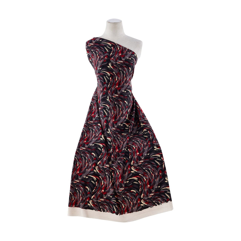 PONTI ROMA PRINT  | 10151-2308 930 BLK/RED - Zelouf Fabrics