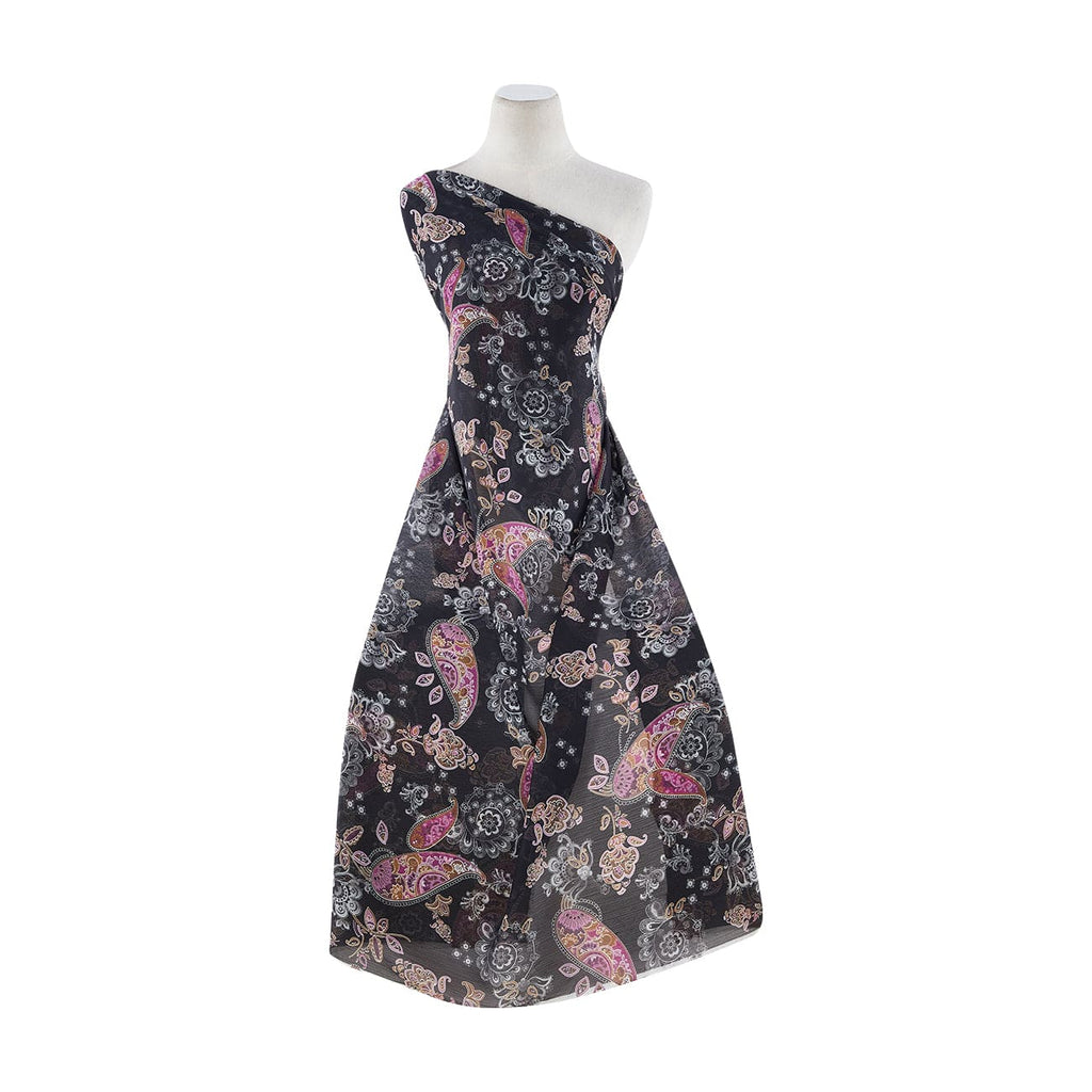 932 BLK/BERRY | 10156-8100 - PRINT ON YORYU - Zelouf Fabrics