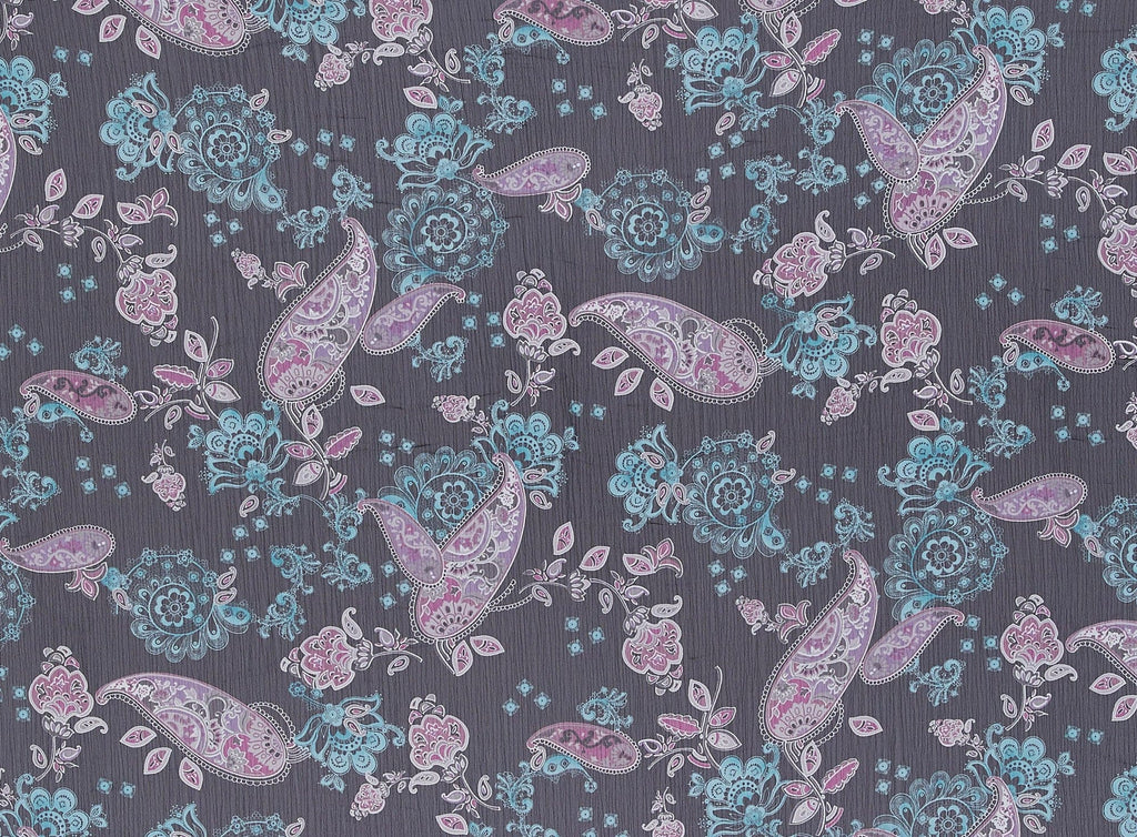 946 BLK/TEAL | 10156-8100 - PRINT ON YORYU - Zelouf Fabrics