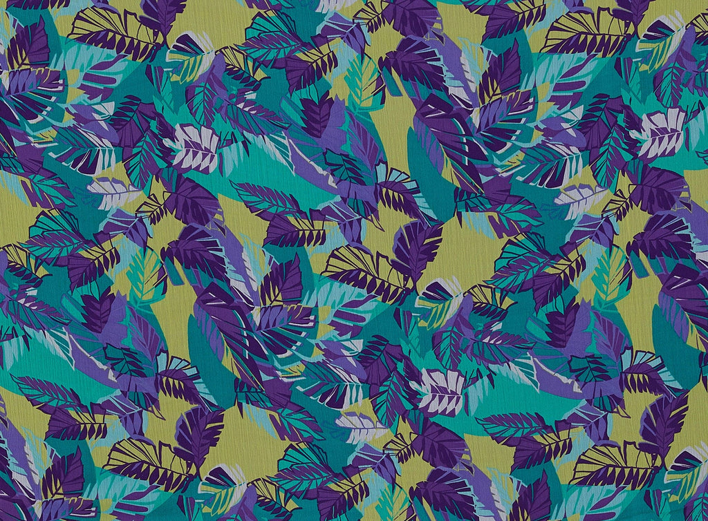 677 PURP/JADE | 10274-8100 - PRINT ON YORYU - Zelouf Fabrics
