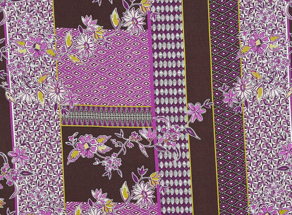 237 CHOC/MAGENT | 10445-4099 - KOSHIBO PRINT - Zelouf Fabrics
