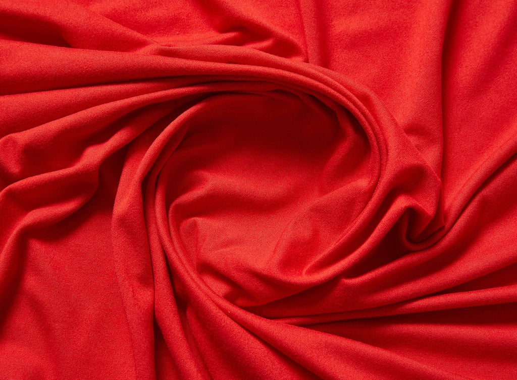 338 VALLEY RED | 1082 - LUXE BRUSHED DTY SOLID - Zelouf Fabrics