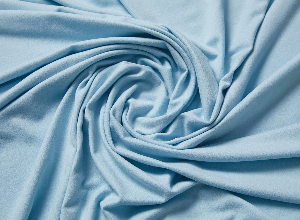 441 SKY BLUE | 1082 - LUXE BRUSHED DTY SOLID - Zelouf Fabrics
