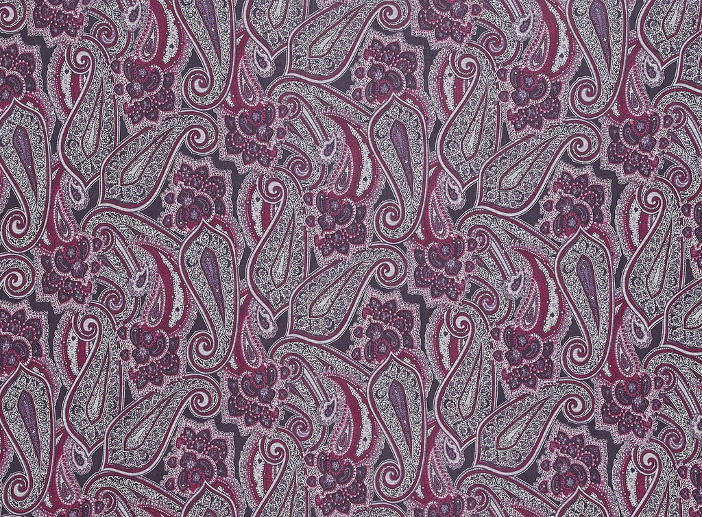 936 BLK/BERRY | 10843-1243 - SUJI KNIT PRINT - Zelouf Fabrics