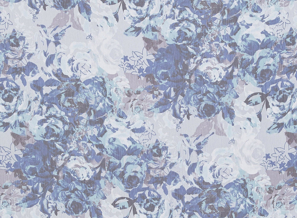 409 BLUE/GREY | 10887-8100 - PRINT ON YORYU - Zelouf Fabrics