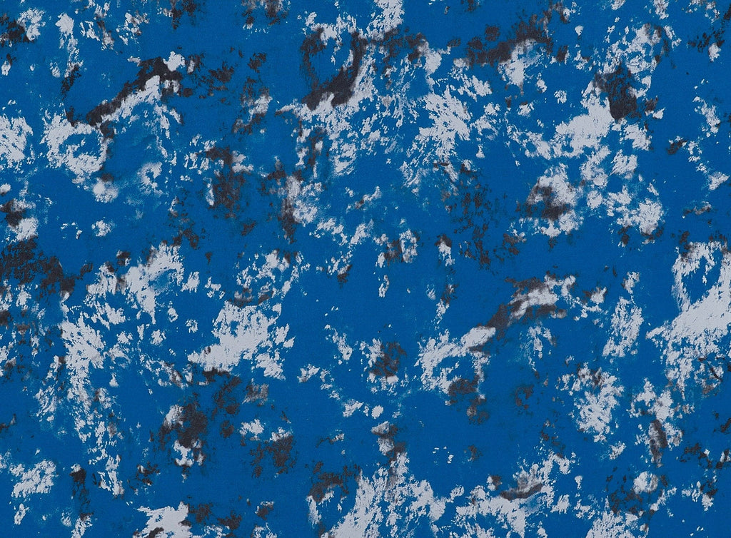 409 B.BLUE/SILV | 10904-1181 - ITY PRINT W/ FOIL - Zelouf Fabrics