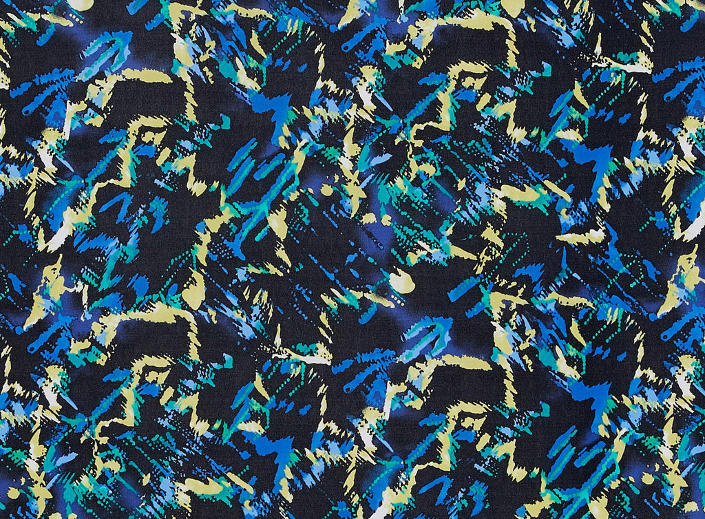 YORYU PRINT W/VARIGATED SLIVER LUREX STRIPE  | 10907-8201  - Zelouf Fabrics