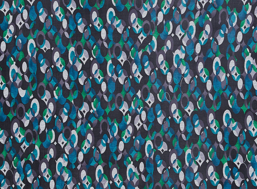 947 BLK/BLUE | 10956-1243 - SUJI KNIT PRINT - Zelouf Fabrics