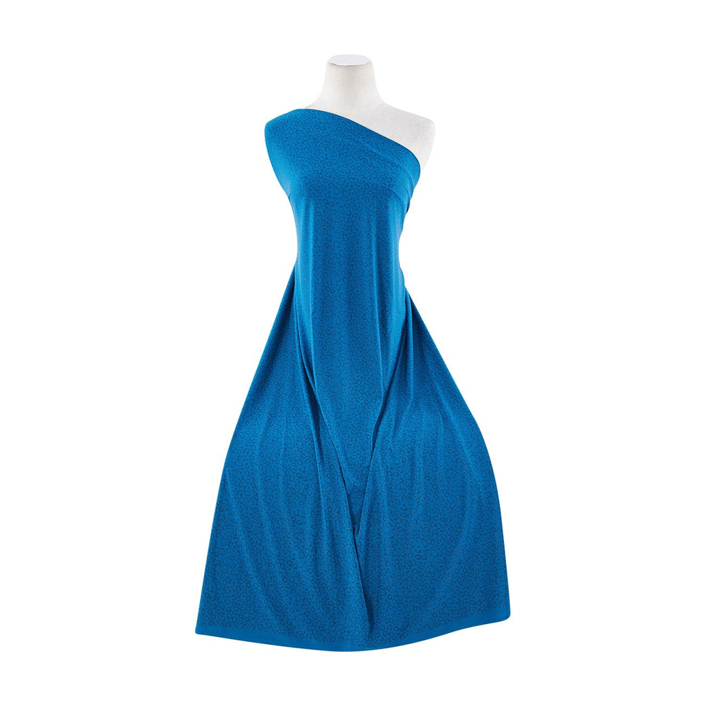409 B.BLUE/PLAT | 10968-1181 PLF - FOIL ITY PRINT - Zelouf Fabrics