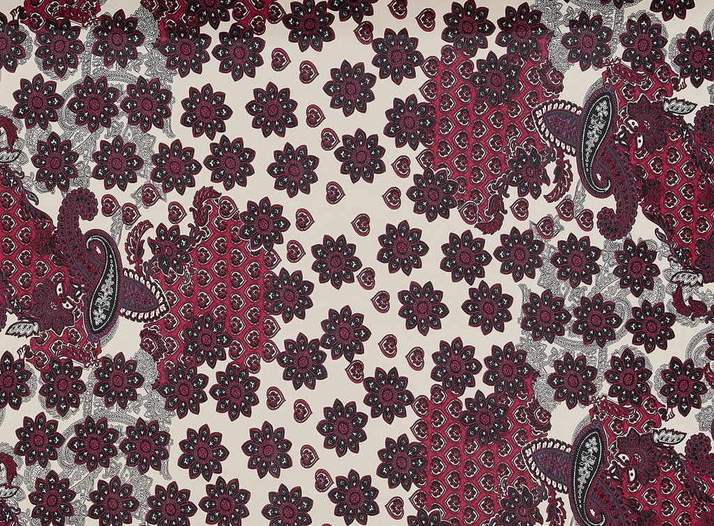 931 BLK/BERRY | 10981-1181 - PRINT ON ITY - Zelouf Fabrics