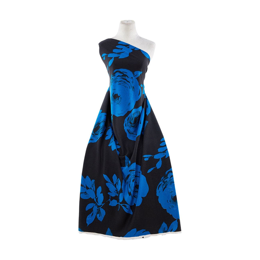 PONTI ROMA PRINT  | 10995-2308 944 BLK/BLUE - Zelouf Fabrics