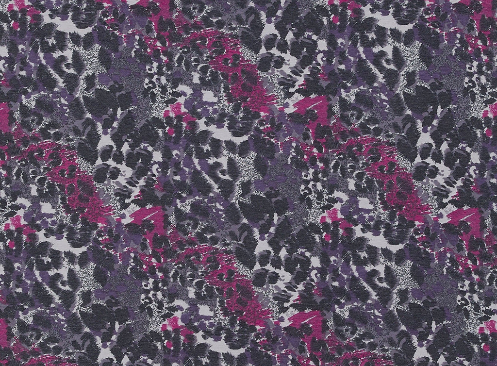 639 PURP/FUSH | 11002-5184 - POLYESTER RAYON SPANDEX PRINT - Zelouf Fabrics