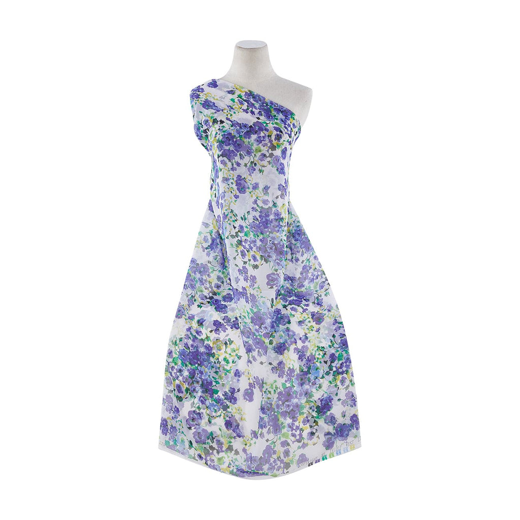 167 WHT/PURP | 11120-3333 - CHINESE HIGH MULTI CHIFFON PRINT - Zelouf Fabrics